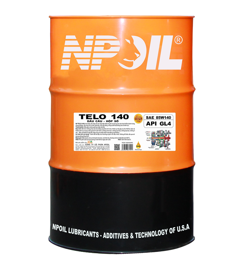 DẦU CẦU HỘP SỐ – NP TELO 140 (4 L – 18 L – 200 L)